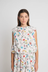 Power Pop Top - Cream Floral