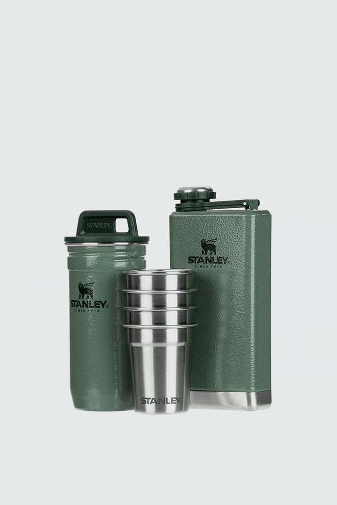  Adventure Pre-Party Shot Glass + Flask Set : Home & Kitchen