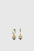 Protea Charm Earrings - Gold Plated / Onyx