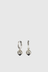 Protea Charm Earrings - Sterling Silver / Onyx