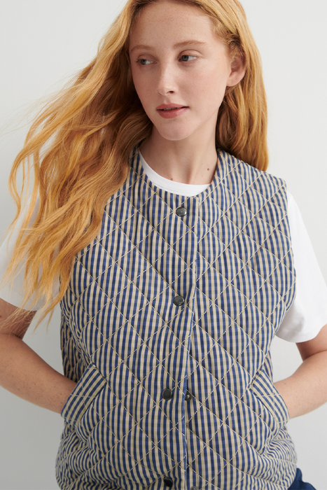 Quilter Vest - Landscape Check