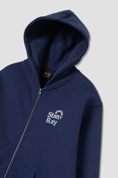 Ray-Bow Zip Hood - Navy