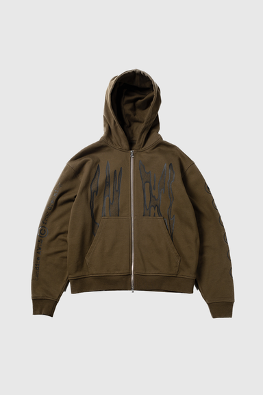 Razor Zip Hoodie - Brown