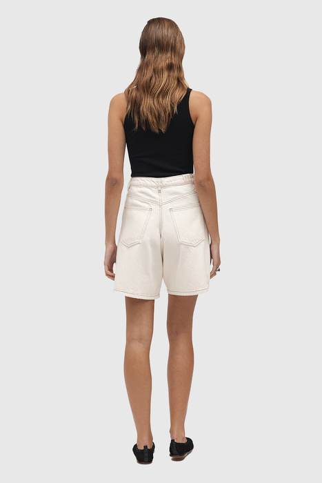 Relaxed Jean Short - Ecru