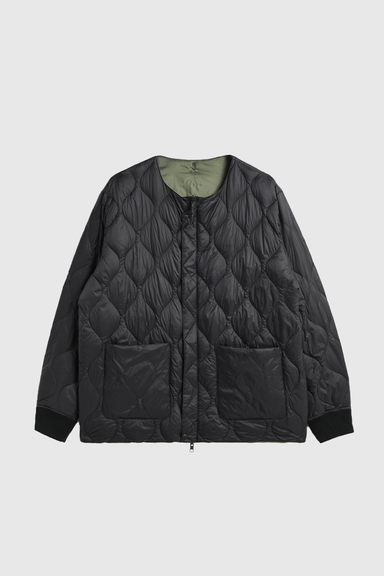 Reversible MA-1 Type Down Jacket - Crazy Olive / Black