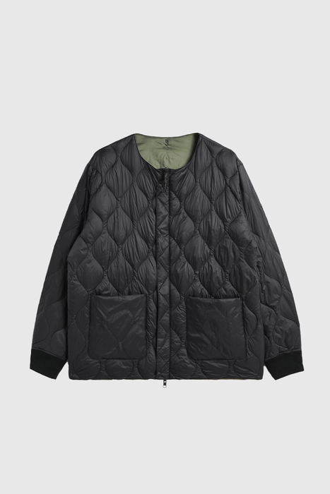 Reversible MA-1 Type Down Jacket - Crazy Olive / Black
