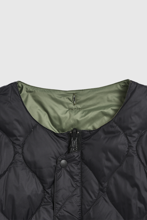 Reversible MA-1 Type Down Jacket - Crazy Olive / Black