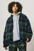 Reversible Sherpa Plaid Jacket - Plaid / Black