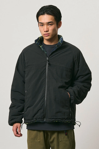 Reversible Sherpa Plaid Jacket - Plaid / Black