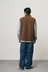 Reversible Sherpa Vest - Dark Brown / Black