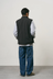 Reversible Sherpa Vest - Dark Brown / Black