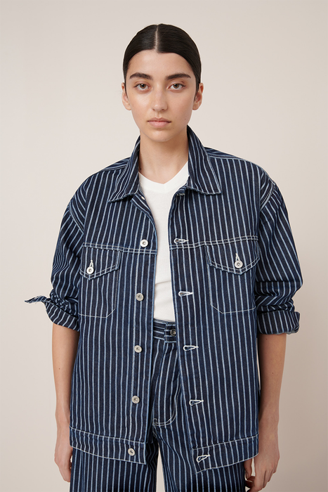 Riley Jacket - Chalk Stripe