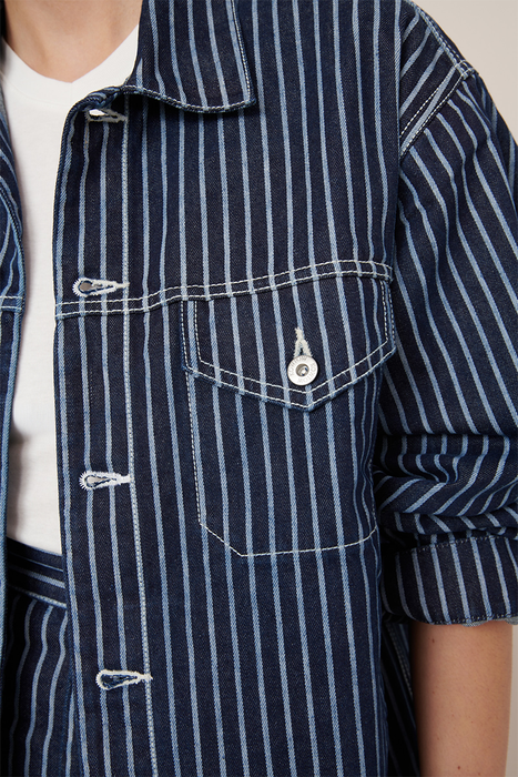 Riley Jacket - Chalk Stripe