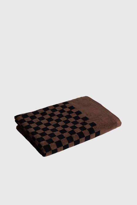 Roman Pool Towel - Tabac / Noir