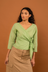 Rosa Wrap Top - Pistachio