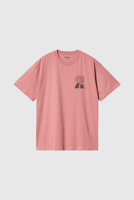 S/S Chrysanthemum T-Shirt - Dusty Rose