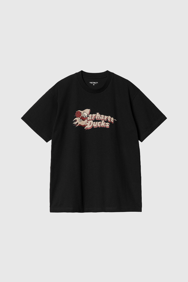 S/S Flaming Ducks T-Shirt  - Black