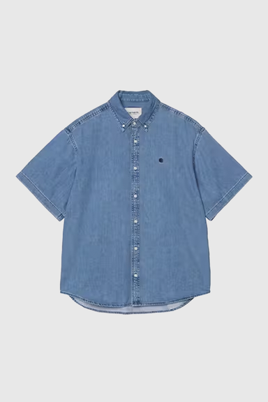 S/S Lucas Shirt - Blue Stone Washed