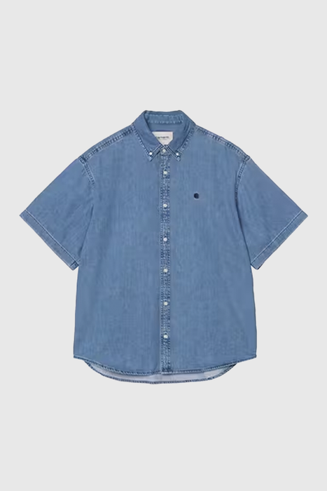 S/S Lucas Shirt - Blue Stone Washed