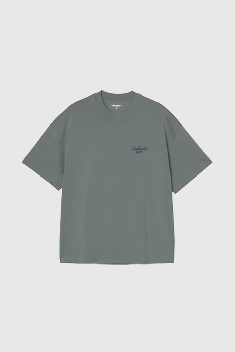 S/S Signature Script T-Shirt - Silver Pine / Jupiter