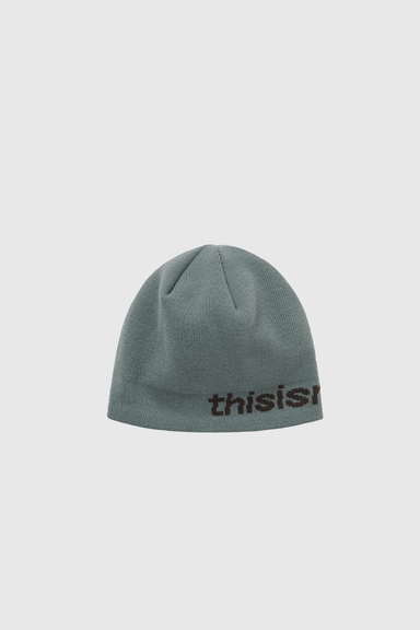 SP-Logo No Cuff Beanie - Light Green