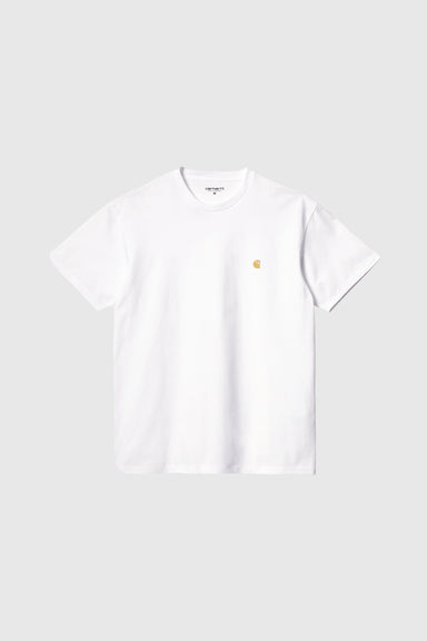 S/S Chase T-Shirt - White / Gold