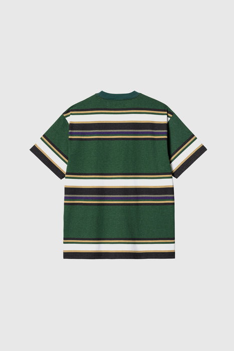 S/S Morcom T-Shirt - Morcom Stripe / Chervil