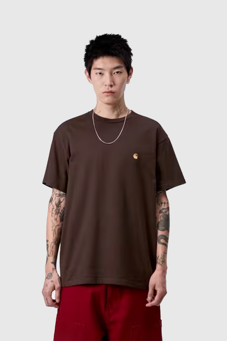S/S Chase T-Shirt - Tobacco / Gold