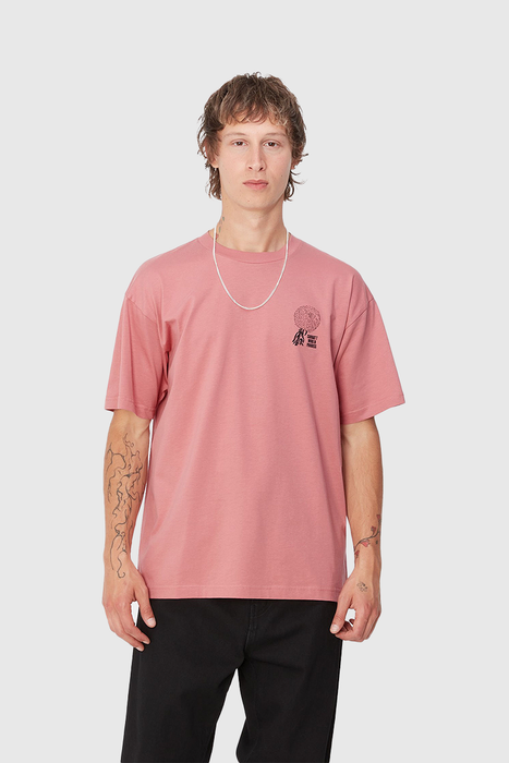 S/S Chrysanthemum T-Shirt - Dusty Rose