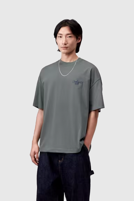 S/S Signature Script T-Shirt - Silver Pine / Jupiter
