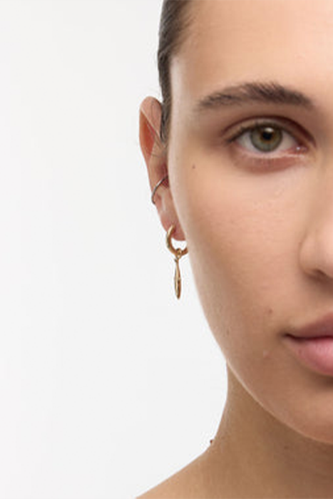 Sardine Charm Earrings - Gold Plated