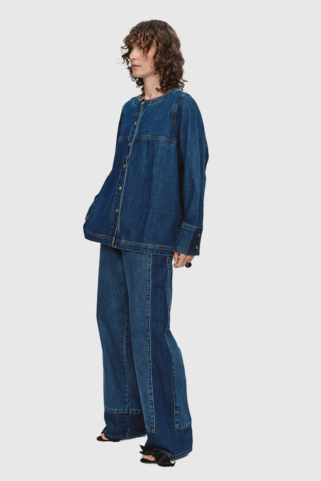 Seam Shirt - Washed Indigo