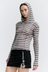 Segment Hooded Top - Stripe