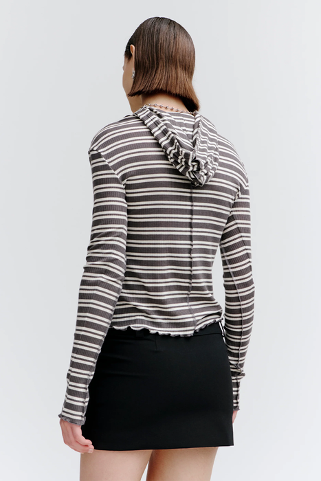 Segment Hooded Top - Stripe