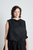 Self Portrait Top - Black Spot Jacquard