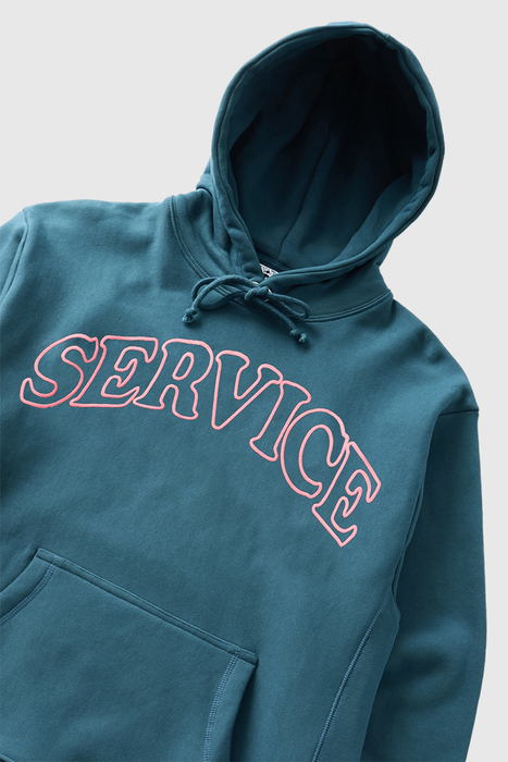 Service Arch Logo Hoodie - Petrol