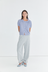 Side Pleat Pant - Grey Marle