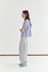 Side Pleat Pant - Grey Marle