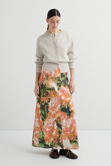 Silhouette Cardigan - Oat Melange