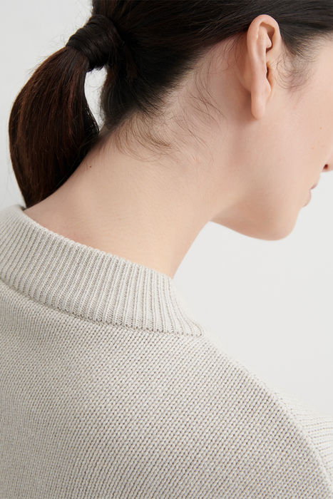 Silhouette Cardigan - Oat Melange