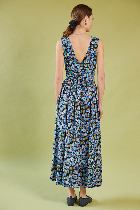 Smell of the Sea Wrap Dress - Acid Pansy