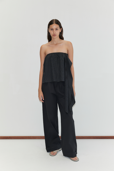 Snap Tab Pant - Black