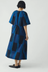 Sobremesa Cotton Ikat Dress - Bright Blue