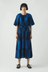 Sobremesa Cotton Ikat Dress - Bright Blue