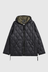 Soft Shell Military Hood W-Zip Down Jacket - Black