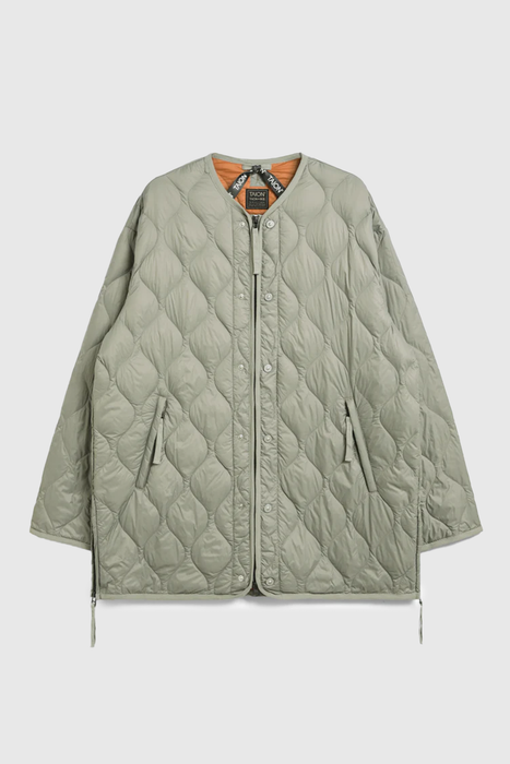 Soft Shell Military M65 Liner W-Zip Down Jacket - Dark Sage Green