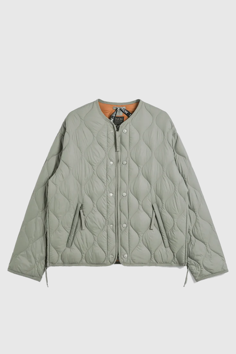 Soft Shell Military M65 Liner W-Zip Short Down Jacket - Dark Sage Green
