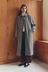 Solana Wool Coat - Brown / Black Check