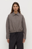Solana Wool Jacket - Brown / Black Check