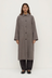 Solana Wool Coat - Brown / Black Check